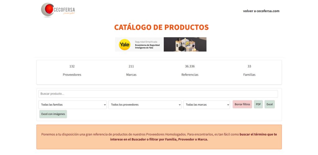 Banner en catálogo de productos