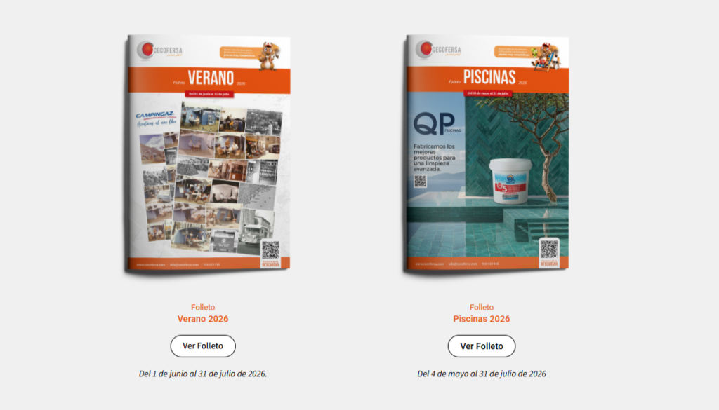 folleto verano y piscinas CECOFERSA
