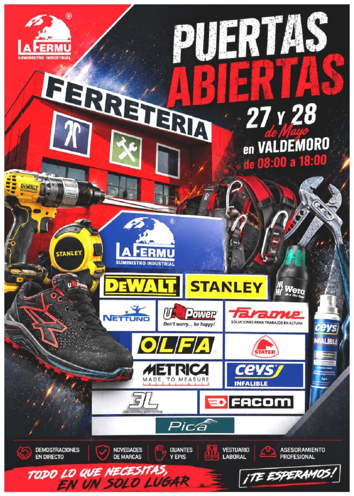LAFERMU VALDEMORO, MADRID, SUMINISTRO INDUSTRIAL. JORNADA DE PUERTAS ABIERTAS
